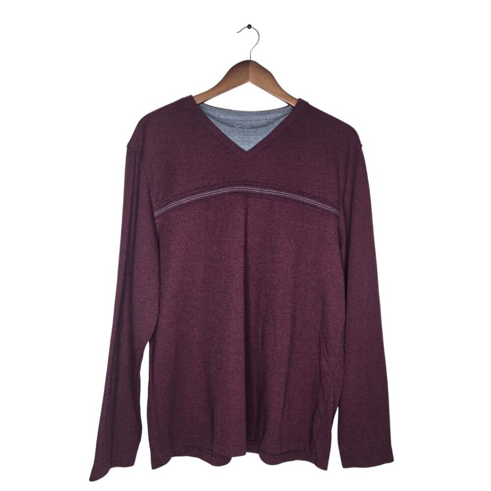 Van Heusen Men's Crew Neck Long Sleeve Shirt